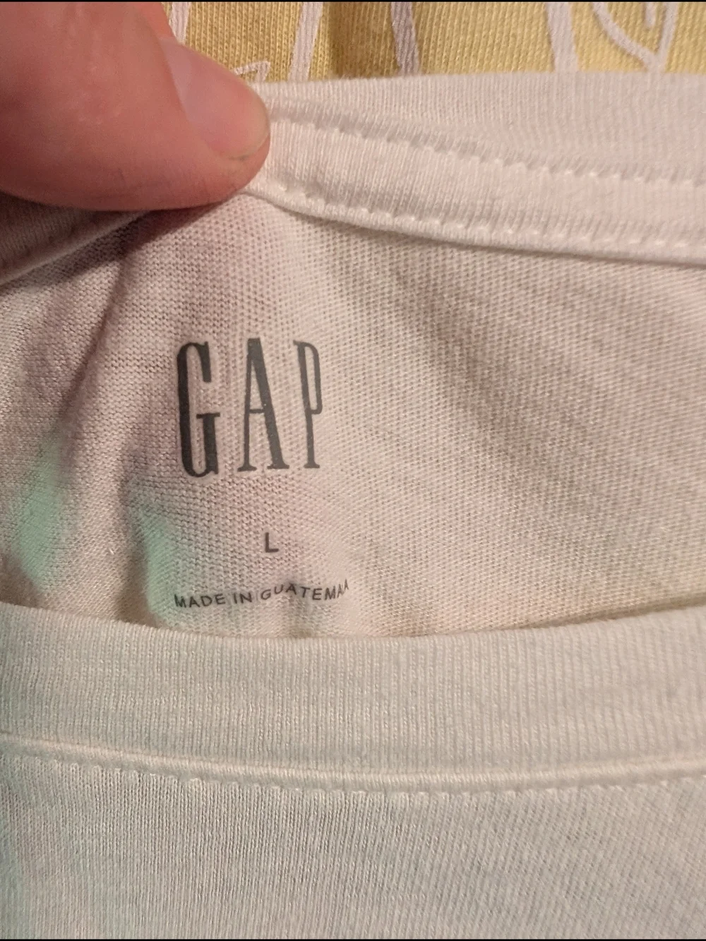 GAP Women's Floral Logo Tee - White, Yellow, Lavender Large NWT